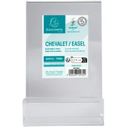 Exacompta 88258D 10x Tischaufsteller L Office glasklar - Kristall