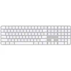 Apple Magic Keyboard mit Touch ID und Ziffernblock Silber/Weiß Englisch (USA) Kabellos