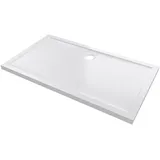Aurlane Duschwanne Rechteckig 140 x 80 cm Sanitäracryl Weiß