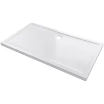 Aurlane Duschwanne Rechteckig 140 x 80 cm Sanitäracryl Weiß