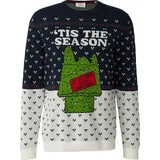 s.Oliver Weihnachtspullover mit Peanuts-Motiv Blau / Mehrfarbig S