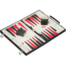 Relaxdays Backgammon Koffer deutsche Version