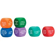 Learning Resources Stichwortwürfel für Schreibübungen, Kreatives Schreiben, Geschichten erzählen, Sprach- und Hörförderung für Kinder ab 6 Jahren