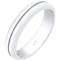 Elli PREMIUM Bandring Trauring Basic Hochzeit Paar 925 Silber Ringe Damen