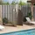 vidaXL Gartendusche grau 100x100x241,5 cm