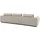 Musterring Ecksofa MUSTERRING "JustB PM200, Holzrahmen in schwarz, wahlw. Sitzvorzug, Breite 316cm", beige (nature), B:316cm H:78cm T:166cm, 94% Polyester, 6% Nylon, Sofas, Ecksofa, Anreihsofa rechts & Longchair links, mit Armlehnen, inkl. Rückenkissen