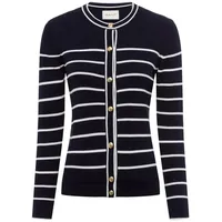 GANT Breton Strickjacke - Evening Blue - L