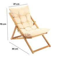 Asir Gartenstuhl 59x44 cm Buche - Beige