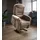 sit&more TV-Sessel Morten Kunstleder 76 x 115 x 78 cm grau mit Motor und Aufstehhilfe