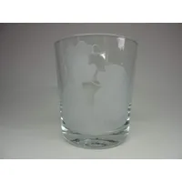 Licht-Idee Lichtidee Teelicht Glas Windlicht Tischlicht graviert mit Susi und Strolch Handmade Unikat Ostern Muttertaggeschenk, Höhe 8cm,