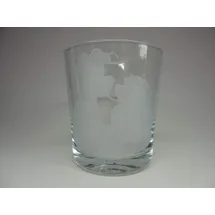 Licht-Idee Lichtidee Teelicht Glas Windlicht Tischlicht graviert mit Susi und Strolch Handmade Unikat Ostern Muttertaggeschenk, Höhe 8cm,