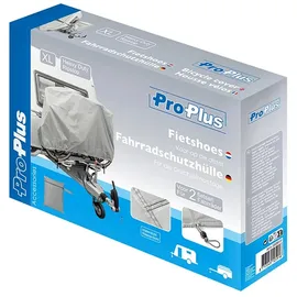 PRO PLUS Fahrradschutzhülle XL für 2 Fahrräder Deichselmontage grau