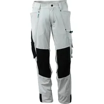 Mascot Hose mit Knietaschen, Stretchstoff Hose Größe 82C58, weiss