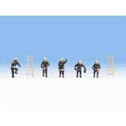 NOCH Feuerwehr (schwarze Schutzanzüge), HO (1:87), Mehrfarbig