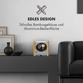 Klarstein Hanoi 2 Uhrenbeweger, 2 Uhren, 3 Geschwindigkeiten, 4 Modi, bambus