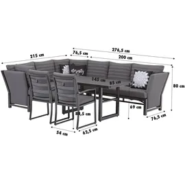 Primaster Dining Lounge Möbelset Ravenna mit wetterfestem Bezug