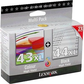 Lexmark 43XL schwarz + 44XL CMY (80D2966)