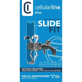 Cellular Line Slide Fit - Universal In-Car Holder Schwarz/Silber