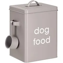 Navaris Tierfutterbehälter mit Deckel - Behälter für Hundefutter mit Schaufel - Futtertonne zur Aufbewahrung von Tierfutter - Futterbox für Hund