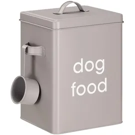 Navaris Tierfutterbehälter mit Deckel - Behälter für Hundefutter mit Schaufel - Futtertonne zur Aufbewahrung von Tierfutter - Futterbox für Hund