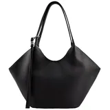 FredsBruder My Bestie Tulip Shopper Leather Black/Rosa