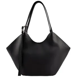 FredsBruder My Bestie Tulip Shopper Leather Black/Rosa