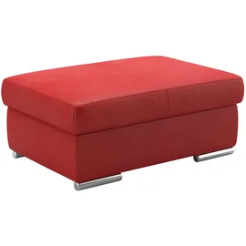 sit&more Polsterhocker Broadway Mikrofaser 99 x 42 x 65 cm Rot