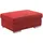 sit&more Polsterhocker Broadway Mikrofaser 99 x 42 x 65 cm Rot