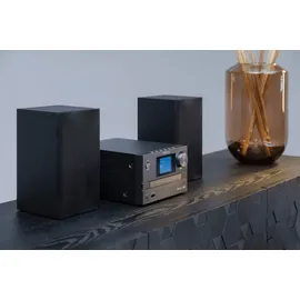 Kenwood M-525DAB - Micro HiFi-System mit CD, USB, DAB+ und Bluetooth Audio-Streaming, 6,1cm TFT-Farbdisplay, Fernbedienung