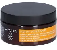 Apivita Keratin Repair Masque Nourrissant & Réparateur Miel Kératine Végétale Conditioneur 200 ml