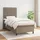 vidaXL Boxspringbett 100 x 200 cm Taupe