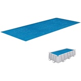 BESTWAY Flowclear PE Solarabdeckplane 380 x 180 cm blau