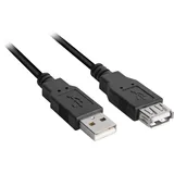 Sharkoon USB-A auf USB-A 0,5 m Schwarz