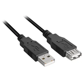 Sharkoon USB-A auf USB-A 0,5 m Schwarz