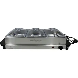 Tristar BP-6283 Buffet-Servierer 200 W, 230 V, 50 / 60 Hz, Type F (CEE 7/4), Schwarz, Edelstahl