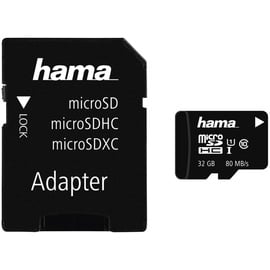 Hama microSDHC 32GB Class 10 80MB/s UHS-I + SD-Adapter/Foto