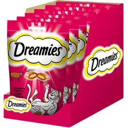 DREAMIES 6x60g - eine Delikatesse für eine Katze mit leckerem Rindfleisch