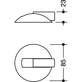 Hewi Bodentürpuffer 99 reinweiß 85 mm