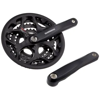 SHIMANO Tourney FC-A073 Kurbelgarnitur 7/8-fach schwarz 2020 MTB