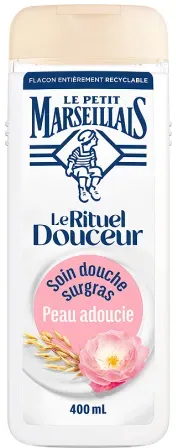 Le Petit Marseillais Le Rituel Douceur Rückfettende Duschpflege Hafermilch & Wildrose 400ml