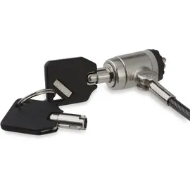 Startech Laptopschloss (Push-to-Lock Taste, 2 m Stahlkabel, Notebook Diebstahlsicherung, Kabelschloss)