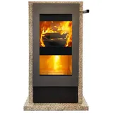 xeoos Kaminofen Patagonia X8  (8 kW, Raumheizvermögen: 40 m3 - 100 m3, Sandfarben/Anthrazit)