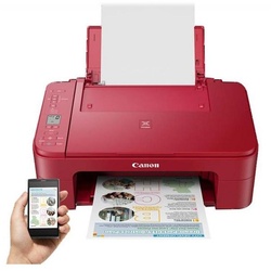 Canon PIXMA TS3352 Farbtintenstrahl-Multifunktionsgerät rot Multifunktionsdrucker
