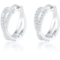 ELLI PREMIUM Creolen Twisted Silber 925 Sterling Silber 2013796 onesize