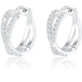 ELLI PREMIUM Creolen Twisted Silber 925 Sterling Silber 2013796 onesize