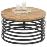 Stolkom Couchtisch »Marly Massivholztisch rund, Wohnzimmertisch, BxH 80x40 cm (B/H/T)