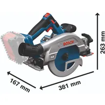 Bosch GKS 18V-57-2 GX Professional Akku Kreissäge 18 V 165 mm Brushless ohne Akku + L-Boxx