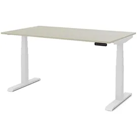 Assmann Electronic Kinderschreibtisch JUNIOR 140 x 80 cm Eiche massiv weiß/beige