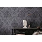 A.S. Création Vliestapete Barock Schwarz/Silber 53 x 1005 cm 953723
