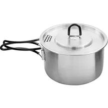 Tatonka Kettle II 1,0l - Outdoor-Kochtopf aus Edelstahl mit Volumenskalierung und inklusive Deckel mit Siebfunktion - 1 Liter - Ø 14,5 x 8,5 cm